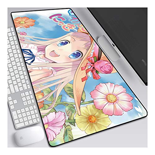 ITBT Mauspad Andhana FES Gaming Mauspad, 900 x 400 mm, 3mm Vernähte Kanten, rutschfest Anime Mousepad, mit Einer speziellen Oberfläche verbessert Geschwindigkeit und Präzision, F von ITBT