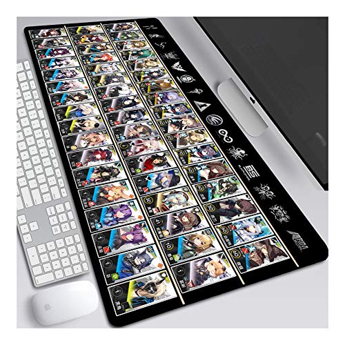 ITBT Mauspad Arknights Gaming Mauspad, 900 x 400 mm, 3mm Vernähte Kanten, rutschfest Anime Mousepad, mit Einer speziellen Oberfläche verbessert Geschwindigkeit und Präzision,E ITBT Mauspad Arknights Gaming Mauspad, 900 x 400 mm, 3mm Vernähte Kanten, rutschfest Anime Mousepad, mit Einer speziellen Oberfläche verbessert Geschwindigkeit und Präzision,E von ITBT