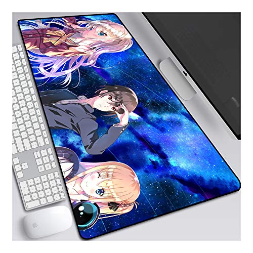 ITBT Mauspad Charlotte Speed ​​Gaming Mauspad, XXL Anime Mausmatte, 800x300mm, extra großes Mauspad mit Rutschfester Gummibasis, 3mm genähte Kanten, für Computer-PC, E. von ITBT