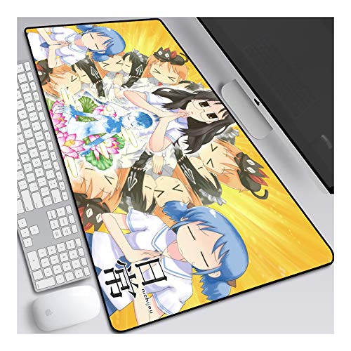 ITBT Mauspad Kreatives Mädchen 800x300mm Anime Mouse Pad, Tastaturmatten, erweiterte XXL große professionelle Gaming-Mausmatte mit 3mm Dicker Gummibasis, für Computer-PC, C. von ITBT