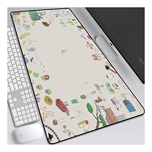 ITBT Mauspad Kreatives Mädchen 800x300mm Anime Mouse Pad, Tastaturmatten, erweiterte XXL große professionelle Gaming-Mausmatte mit 3mm Dicker Gummibasis, für Computer PC, G. von ITBT