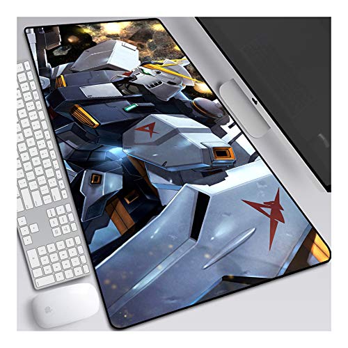 ITBT Mauspad Mech Warrior Gaming Mauspad, 800 x 300 mm, 3mm Vernähte Kanten, rutschfest Anime Mousepad, mit Einer speziellen Oberfläche verbessert Geschwindigkeit und Präzision, D von ITBT