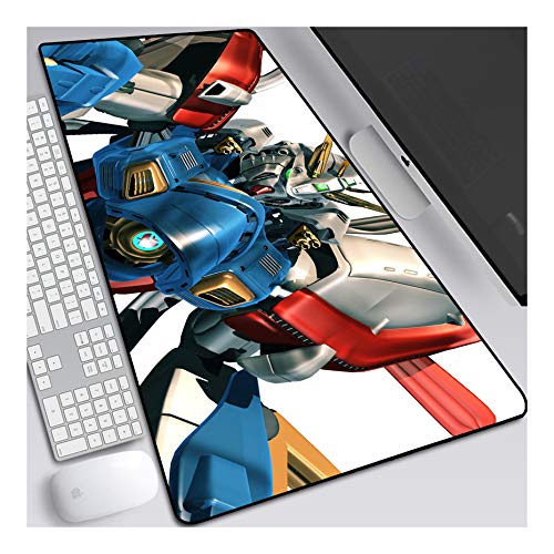 ITBT Mauspad Mech Warrior XXL Gaming Mauspad, 900x400mm Anime Mousepad, Höchstmaß an Präzision, extra stark vernähter Rand, gummierte Unterseite, Desktop Computer, E von ITBT