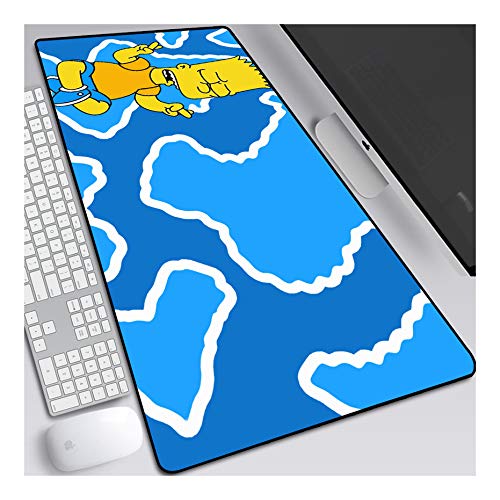 ITBT Mauspad The Simpsons 800x300mm Gaming Mauspad, XXL Anime Mousepad, Höchstmaß an Präzision, extra stark vernähter Rand, gummierte Unterseite, Desktop Computer, D von ITBT