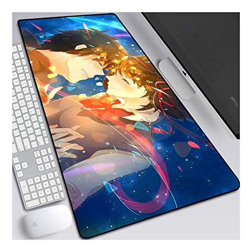 ITBT Mauspad YourName 800x300mm Gaming Mauspad, XXL Anime Mousepad, Höchstmaß an Präzision, extra stark vernähter Rand, gummierte Unterseite, Desktop Computer, G ITBT Mauspad YourName 800x300mm Gaming Mauspad, XXL Anime Mousepad, Höchstmaß an Präzision, extra stark vernähter Rand, gummierte Unterseite, Desktop Computer, G von ITBT