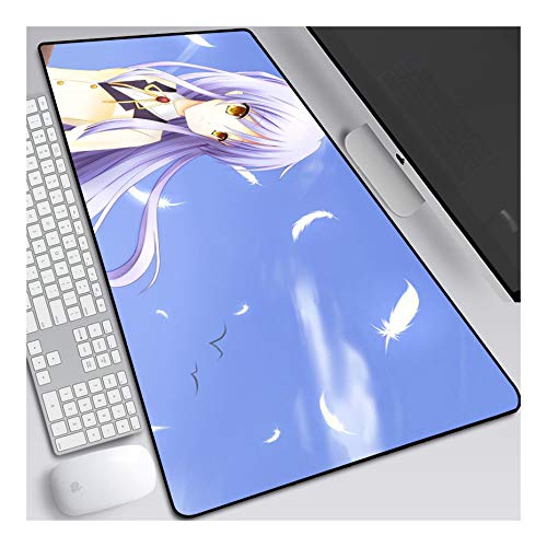 ITBT Mouse Pad Angel Beats XL Gaming Mauspad, 700x300mm Anime Mousepad, Höchstmaß an Präzision, extra stark vernähter Rand, gummierte Unterseite, Desktop Computer,B von ITBT