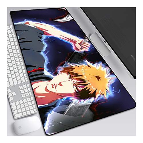 ITBT Mouse Pad Bleach Anime Mauspad Gemütlich Mousepad 700x300mm Mikrofaser Verbessert Geschwindigkeit und Präzision, rutschfest Gummierte Unterseite Waschbar Verschleißfest,Für Desktop PC,C von ITBT