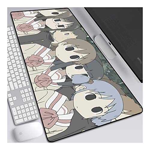 ITBT Mouse Pad Creative Girl Anime Mauspad Gemütlich Mousepad 700x300mm Mikrofaser Verbessert Geschwindigkeit und Präzision, rutschfest Gummierte Unterseite Waschbar Verschleißfest,Für Desktop PC,E von ITBT