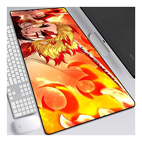 ITBT Mouse Pad Demon Slayer Gaming Mauspad, 700 x 300 mm, 3mm Vernähte Kanten, rutschfest Anime Mousepad, mit Einer speziellen Oberfläche verbessert Geschwindigkeit und Präzision,C von ITBT