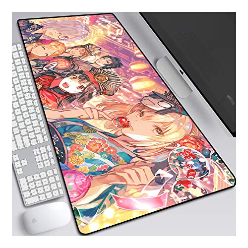 ITBT Mouse Pad Fate Grand Order XL Gaming Mauspad, 700x300mm Anime Mousepad, Höchstmaß an Präzision, extra stark vernähter Rand, gummierte Unterseite, Desktop Computer,G von ITBT