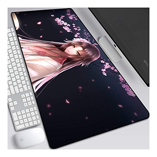 ITBT Mouse Pad Kara no Kyoukai Anime Mauspad Gemütlich Mousepad 700x300mm Mikrofaser Verbessert Geschwindigkeit und Präzision, rutschfest Gummierte Unterseite Waschbar Verschleißfest,Für Desktop PC,F von ITBT