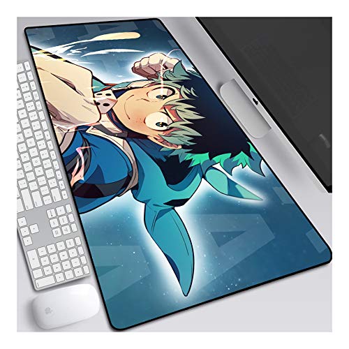 ITBT Mouse Pad My Hero Academy Anime Mauspad Gemütlich Mousepad 700x300mm Mikrofaser Verbessert Geschwindigkeit und Präzision, rutschfest Gummierte Unterseite Waschbar Verschleißfest,Für Desktop PC,B von ITBT