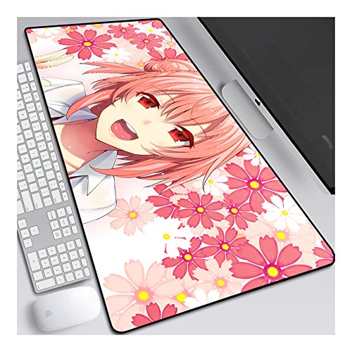 ITBT Mouse Pad My Youth Romantic XL Gaming Mauspad, 700x300mm Anime Mousepad, Höchstmaß an Präzision, extra stark vernähter Rand, gummierte Unterseite, Desktop Computer,H von ITBT