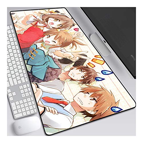 ITBT Mouse Pad Pet Girl of Sakurasou XL Gaming Mauspad, 700x300mm Anime Mousepad, Höchstmaß an Präzision, extra stark vernähter Rand, gummierte Unterseite, Desktop Computer,D von ITBT