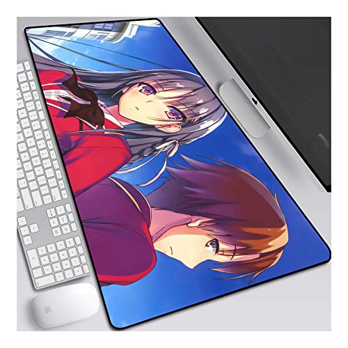 ITBT Mouse Pad Power Supremacy Anime Mauspad Gemütlich Mousepad 700x300mm Mikrofaser Verbessert Geschwindigkeit und Präzision, rutschfest Gummierte Unterseite Waschbar Verschleißfest,Für Desktop PC,G von ITBT