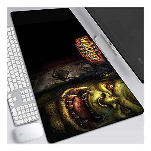 ITBT Mouse Pad World of Warcraft XL Gaming Mauspad, 700x300mm Anime Mousepad, Höchstmaß an Präzision, extra stark vernähter Rand, gummierte Unterseite, Desktop Computer,E von ITBT