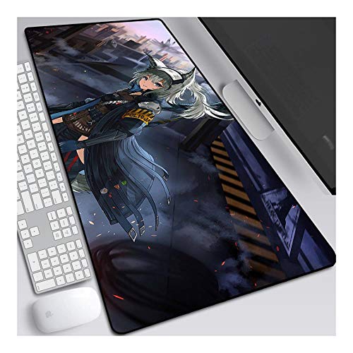 Mauspad Arknights 800x300mm Anime Mouse Pad, Extended XXL Large Professional Gaming Mausmatte mit 3mm Dicker Gummibasis, für Computer PC, V. von ITBT