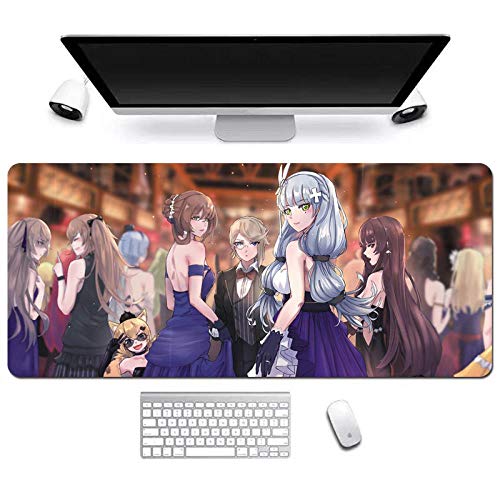 Mauspad Girls Front Line XXL Gaming Mauspad, 900x400mm Anime Mousepad, Höchstmaß an Präzision, extra stark vernähter Rand, gummierte Unterseite, Desktop Computer, S von ITBT