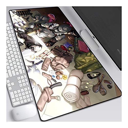 Mauspad Goblin Slayer XXL Gaming Mauspad, 900x400mm Anime Mousepad, Höchstmaß an Präzision, extra stark vernähter Rand, gummierte Unterseite, Desktop Computer, F von ITBT