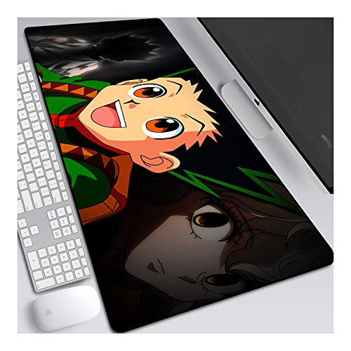 Mauspad Hunter XXL Gaming Mauspad, 900x400mm Anime Mousepad, Höchstmaß an Präzision, extra stark vernähter Rand, gummierte Unterseite, Desktop Computer, H von ITBT