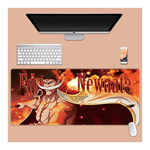 Mauspad One Piece Gaming Mauspad, 900 x 400 mm, 3mm Vernähte Kanten, rutschfest Anime Mousepad, mit Einer speziellen Oberfläche verbessert Geschwindigkeit und Präzision, I von ITBT