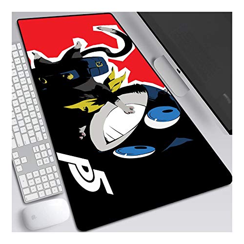 Mauspad Persona 800x300mm Anime Mouse Pad,Extended XXL Large Professional Gaming Mausmatte mit 3mm Dicker Gummibasis, für Computer PC, B. von ITBT