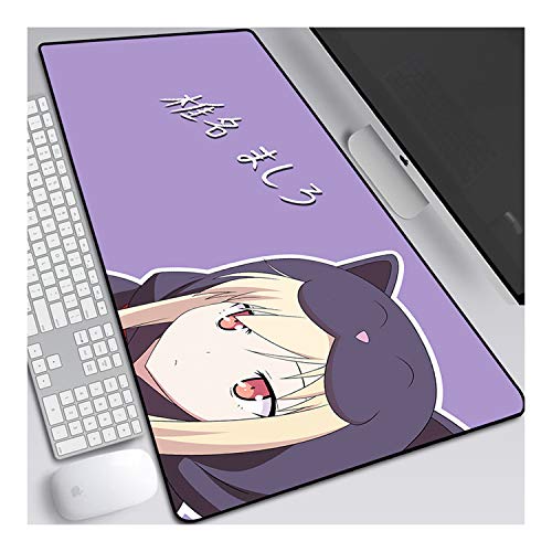 Mauspad Pet Girl of Sakurasou XXL Gaming Mauspad, 900x400mm Anime Mousepad, Höchstmaß an Präzision, extra stark vernähter Rand, gummierte Unterseite, Desktop Computer, B von ITBT