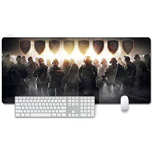 ITBT Mauspad Rainbow Siege Anime Mauspad Gemütlich Mousepad 900x400mm Mikrofaser Verbessert Geschwindigkeit und Präzision, rutschfest Gummierte Unterseite Waschbar Verschleißfest,Für Desktop PC, B ITBT Mauspad Rainbow Siege Anime Mauspad Gemütlich Mousepad 900x400mm Mikrofaser Verbessert Geschwindigkeit und Präzision, rutschfest Gummierte Unterseite Waschbar Verschleißfest,Für Desktop PC, B von ITBT