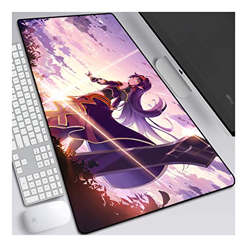 Mauspad Sword Art Online XXL Gaming Mauspad, 900x400mm Anime Mousepad, Höchstmaß an Präzision, extra stark vernähter Rand, gummierte Unterseite, Desktop Computer, E Mauspad Sword Art Online XXL Gaming Mauspad, 900x400mm Anime Mousepad, Höchstmaß an Präzision, extra stark vernähter Rand, gummierte Unterseite, Desktop Computer, E von ITBT