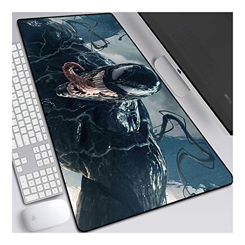 Mauspad Venom 800x300mm Gaming Mauspad, XXL Anime Mousepad, Höchstmaß an Präzision, extra stark vernähter Rand, gummierte Unterseite, Desktop Computer, A von ITBT