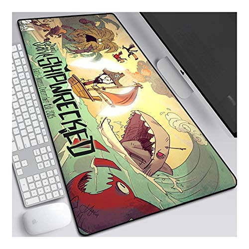 Mauspad Verhungern Sie Nicht 800x300mm Anime Mouse Pad, Extended XXL Large Professional Gaming Mausmatte mit 3mm Dicker Gummibasis, für Computer PC, K. von ITBT