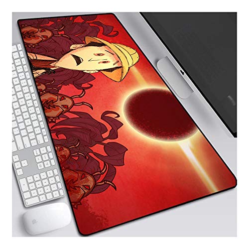 Mauspad Verhungern Sie Nicht 800x300mm Anime Mouse Pad, Extended XXL Large Professional Gaming Mouse Matte mit 3mm Dicker Gummibasis, für Computer PC, N. von ITBT