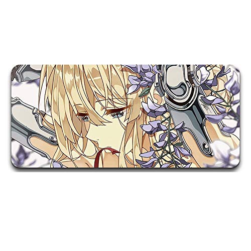 ITBT Mauspad Violet Evergarden XXL Gaming Mauspad, 900x400mm Anime Mousepad, Höchstmaß an Präzision, extra stark vernähter Rand, gummierte Unterseite, Desktop Computer, P ITBT Mauspad Violet Evergarden XXL Gaming Mauspad, 900x400mm Anime Mousepad, Höchstmaß an Präzision, extra stark vernähter Rand, gummierte Unterseite, Desktop Computer, P von ITBT