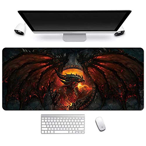 Mauspad World of Warcraft XXL Gaming Mauspad, 900x400mm Anime Mousepad, Höchstmaß an Präzision, extra stark vernähter Rand, gummierte Unterseite, Desktop Computer, E Mauspad World of Warcraft XXL Gaming Mauspad, 900x400mm Anime Mousepad, Höchstmaß an Präzision, extra stark vernähter Rand, gummierte Unterseite, Desktop Computer, E von ITBT