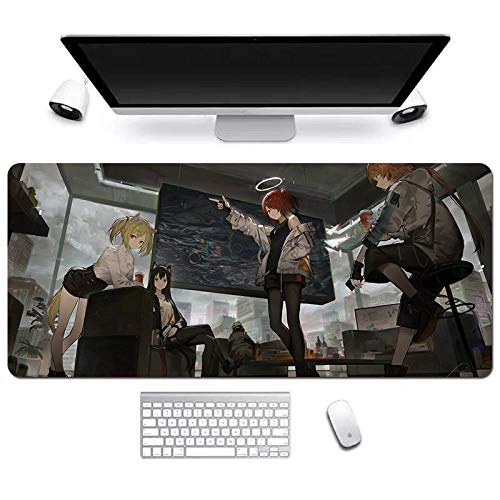 Mauspad arknights XXL Gaming Mauspad, 900x400mm Anime Mousepad, Höchstmaß an Präzision, extra stark vernähter Rand, gummierte Unterseite, Desktop Computer, O von ITBT