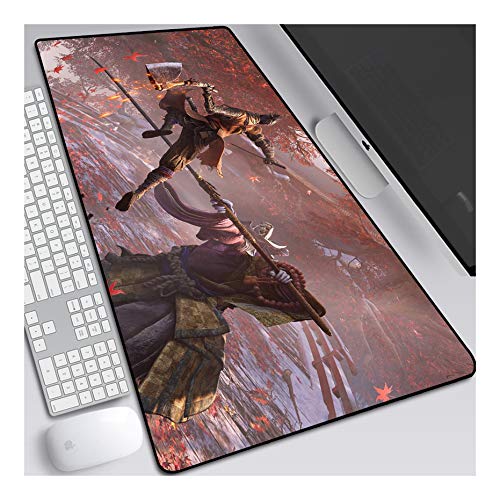 Mouse Pad Shadows Die Twice Anime Mauspad Gemütlich Mousepad 700x300mm Mikrofaser Verbessert Geschwindigkeit und Präzision, Rutschfest Gummierte Unterseite Waschbar Verschleißfest,Für Desktop PC,A von ITBT