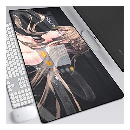 Mouse Pad Sword Art Online Anime Mauspad Gemütlich Mousepad 700x300mm Mikrofaser Verbessert Geschwindigkeit und Präzision, Rutschfest Gummierte Unterseite Waschbar Verschleißfest,Für Desktop PC,D von ITBT