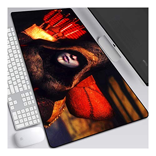 Mouse Pad The Elder Scrolls Anime Mauspad Gemütlich Mousepad 700x300mm Mikrofaser Verbessert Geschwindigkeit und Präzision, rutschfest Gummierte Unterseite Waschbar Verschleißfest,Für Desktop PC,D von ITBT