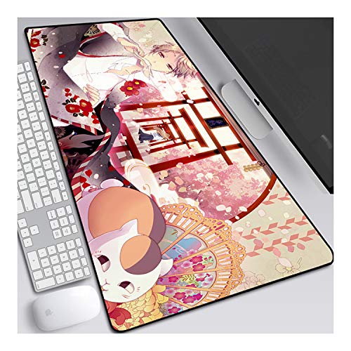 Mouse Pad natsume yuujinchou Anime Mauspad Gemütlich Mousepad 700x300mm Mikrofaser Verbessert Geschwindigkeit und Präzision, Rutschfest Gummierte Unterseite Waschbar Verschleißfest,Für Desktop PC,A von ITBT