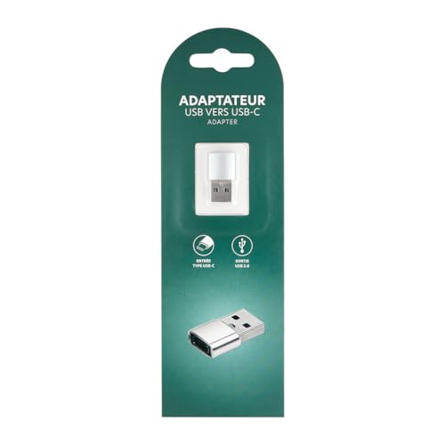 ITENSE - Adapter USB auf USB-C – Adapter USB/USB C – kompatibel mit den meisten Laptops mit USB-Port – Farbe: Schwarz – Universal kompatibel – einfach zu bedienen ITENSE - Adapter USB auf USB-C – Adapter USB/USB C – kompatibel mit den meisten Laptops mit USB-Port – Farbe: Schwarz – Universal kompatibel – einfach zu bedienen von ITENSE