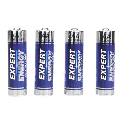 ITENSE Alkaline-Batterie, AA-LR6 – Alkaline-Batterie AA 1,5 V – Alkaline-Batterie 1,5 V – 4 Stück – langlebig – spart Geld – geeignet für Geräte mit hohem Verbrauch von ITENSE