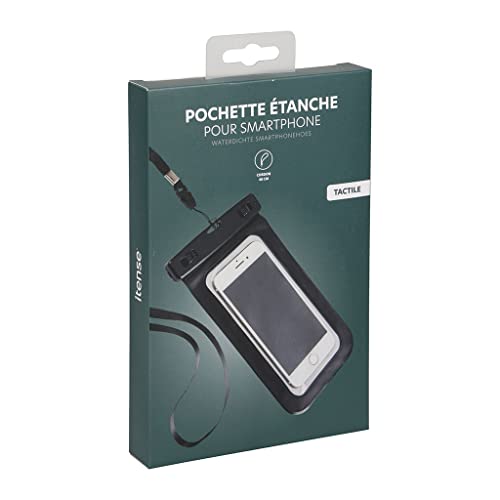 ITENSE - wasserdichte Tasche für Smartphone – Touchscreen-Tasche – mit 40 cm langem Kabel – wasserdichte Tiefe: 20 m – schützt Ihre Geräte vor Wasser – Farbe: Schwarz – Material: ABS + TPU ITENSE - wasserdichte Tasche für Smartphone – Touchscreen-Tasche – mit 40 cm langem Kabel – wasserdichte Tiefe: 20 m – schützt Ihre Geräte vor Wasser – Farbe: Schwarz – Material: ABS + TPU von ITENSE