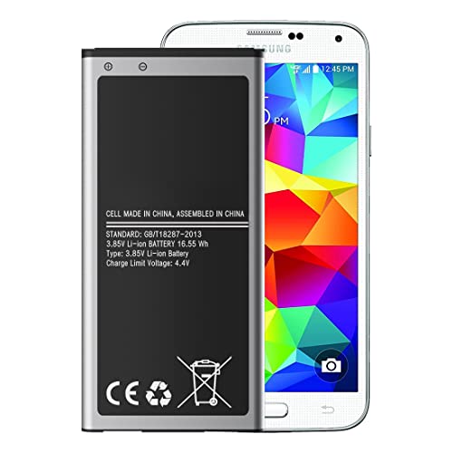 Akku für Samsung Galaxy S5, [4300mAh] Ersatzakku mit hoher Kapazität für Samsung Galaxy S5 EB-BG900BBE EB-BG900 SM-G900F von ITMBET