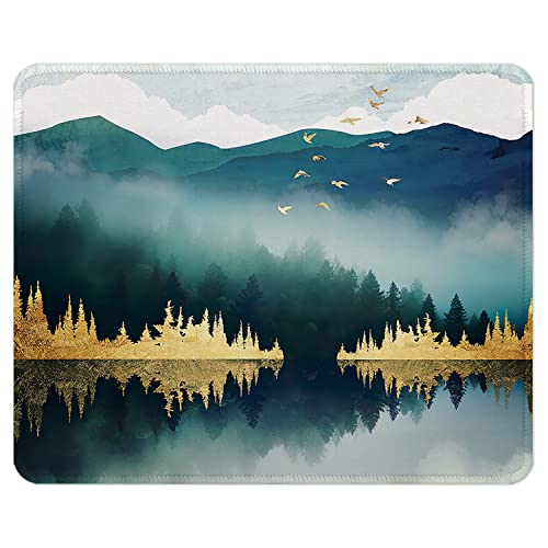 ITNRSIIET Mauspad mit Rutschfester Gummiunterseite, genähter Rand, Premium-Texturiert, wasserdichtes Gaming-Mauspad für kabellose Maus, Computer, Laptop, Büro, 260 x 210 mm, Landschaftswald ITNRSIIET Mauspad mit Rutschfester Gummiunterseite, genähter Rand, Premium-Texturiert, wasserdichtes Gaming-Mauspad für kabellose Maus, Computer, Laptop, Büro, 260 x 210 mm, Landschaftswald von ITNRSIIET