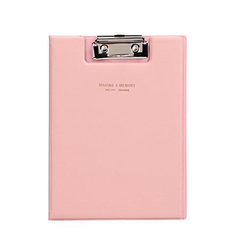 Kunstleder Klemmbrett mit Metallclip Ordner A5 Schreibmappe Ringbuch Dokumente Organizer Mappe mit Folienüberzug Schreibbrett Sammler Ordnungsmappe für Kinder Erwachsene Rosa Kunstleder Klemmbrett mit Metallclip Ordner A5 Schreibmappe Ringbuch Dokumente Organizer Mappe mit Folienüberzug Schreibbrett Sammler Ordnungsmappe für Kinder Erwachsene Rosa von ITODA