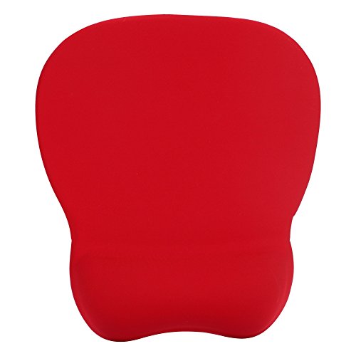 Mauspad mit Handauflage Handgelenkauflage Mousepad Rot Ergonomisches Mausunterlage mit Rutschfester Silikonbasis Schreibtischunterlage für Büro Zuhause Mauspad für Laptop Gaming Computer von ITODA