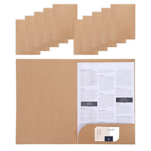 Ordner Ringbuch A4 Aktenordner Aktenmappe Kraftpapier Ringordner Dokumentenmappe 10 Stück Ordnungsmappe Set Dateiordner Papier Sammler Einfarbige Arbeitsmappe für Büro Konferenz Business von ITODA