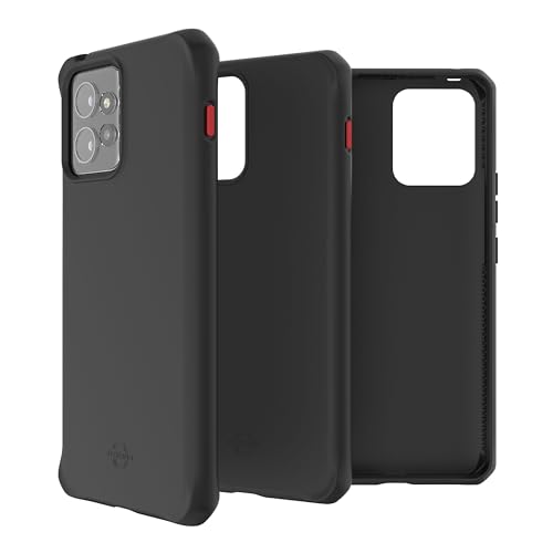 Itskins Spectrum R Solide Schutzhülle kompatibel mit Motorola ThinkPhone, Slim Hybrid Hülle, Anti-Rutsch, Heavy Duty Stoßfeste Cover, Militär Phone Case - Einfarbig Schwarz von ITSKINS