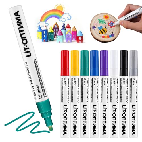 ITSNECTAR Permanent Marker Wasserfeste Stifte Set:8 Farben Permanentmarker Paint Marker für Stein, Metall, Kunststoff, Tassen, Holz, Keramik,Kunststoff, Paint Marker Bunte Glasmalstifte ITSNECTAR Permanent Marker Wasserfeste Stifte Set:8 Farben Permanentmarker Paint Marker für Stein, Metall, Kunststoff, Tassen, Holz, Keramik,Kunststoff, Paint Marker Bunte Glasmalstifte von ITSNECTAR
