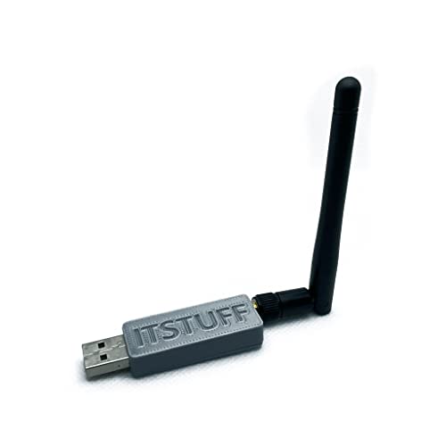 CC2531 Zigbee USB-Stick + Firmware für openHAB ioBroker FHEM zigbee2mqtt mit SMA-Antenne Gehäuse grau von ITSTUFF